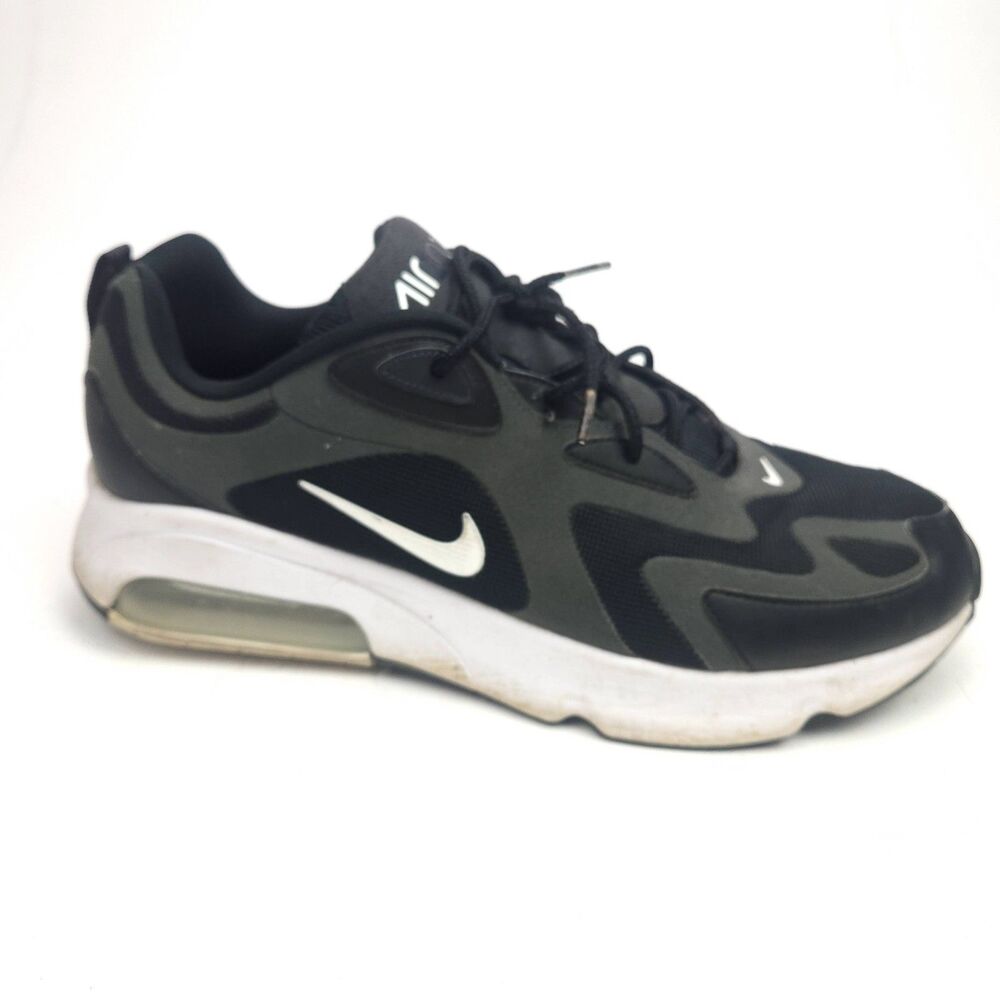 Nike Air Max 200 Black White Running Shoes CI3865-001 Mens Size 15